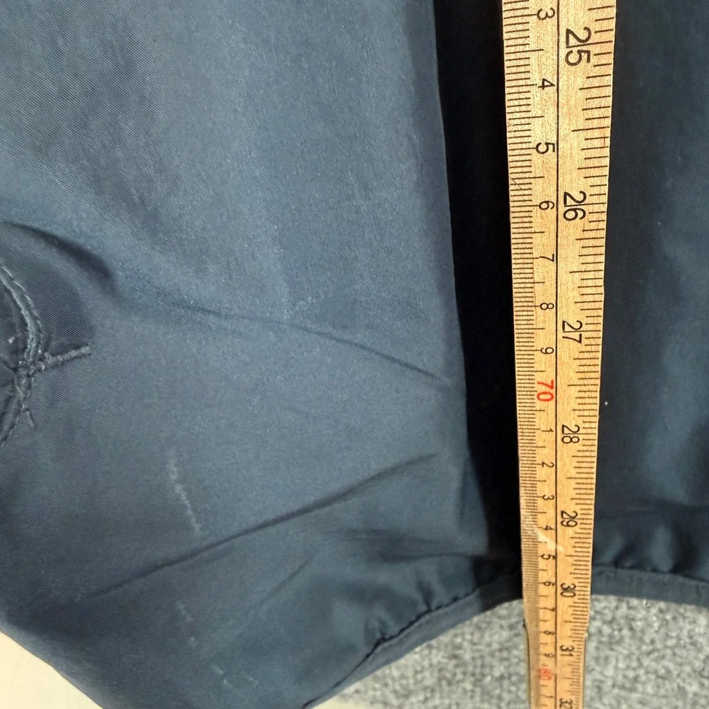 Adidas‎ Windbreaker Jacket Men Large Navy Blue Three Stripe Full Zip Up Y2K